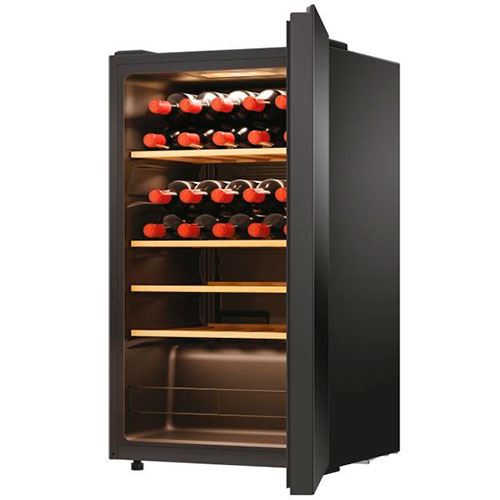 Cave de Vinho Haier WS34GGH1 | 85x47,5x45,6 cm | 34 Garrafas | G | Preto Fashion