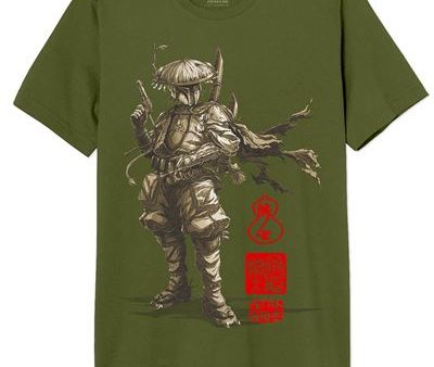 T-Shirt Star Wars The Mandalorian: Boba Fett Japanese - Caqui Tamanho L - Cotton Division Fashion