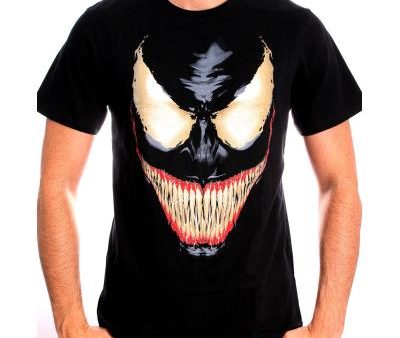 T-Shirt Marvel Venom - Preto Tamanho L - Cotton Division Sale