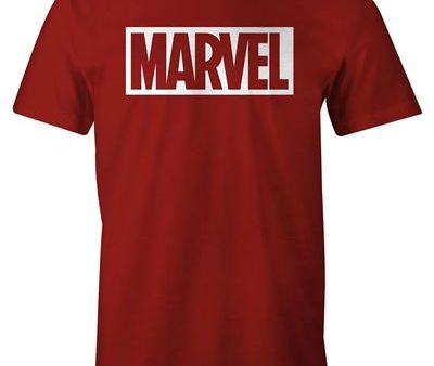 T-Shirt Marvel Logo - Vermelho Tamanho M - Cotton Division Cheap