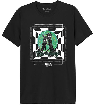 T-Shirt Rick and Morty - Preto Tamanho L - Cotton Division Online Hot Sale