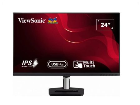 ViewSonic TD2455 24” In-Cell Touch Monitor with USB Type-C Input and Advanced Ergonomics on Sale