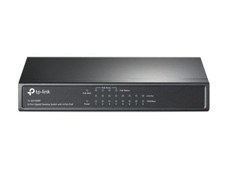 TP-Link Omada 8-Port Gigabit Desktop Switch with 4-Port PoE (TL-SG1008P) Supply