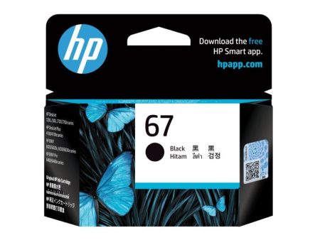 HP 67 Black Original Ink Cartridge (3YM56AA) Sale