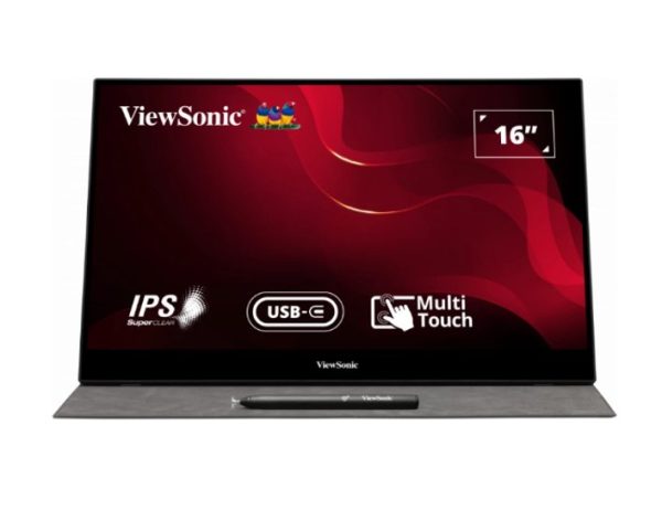 ViewSonic TD1655 16” USB-C Multi-Touch Portable Monitor Supply