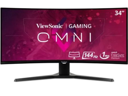 ViewSonic VX3418-2KPC - 34  OMNI 21:9 Curved 1440p 1ms 144Hz Gaming Monitor Online