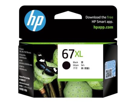 HP 67XL High Yield Black Original Ink Cartridge (3YM57AA) For Discount