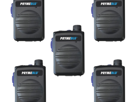 5 Pack of Pryme BTH-550-MAX Wireless Speaker Microphone with ROTARY Volume Control and Built-in Wireless PTT Hot on Sale